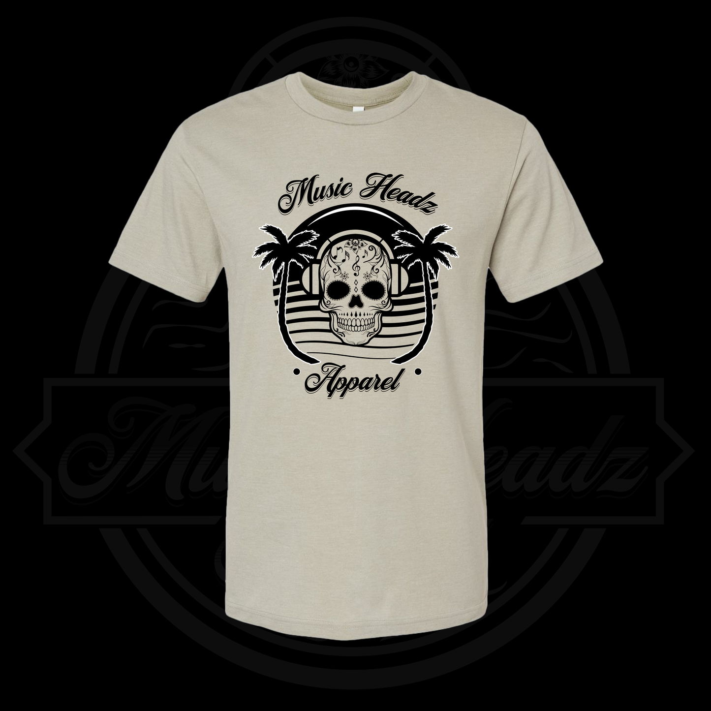 Music Headz Skull Palms Shirt
